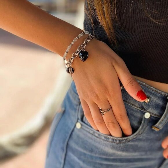 Salve Regina Pulsera Acero Viviana/Viviana Steel Bracelet Edición Limitada - Picture 3 of 3